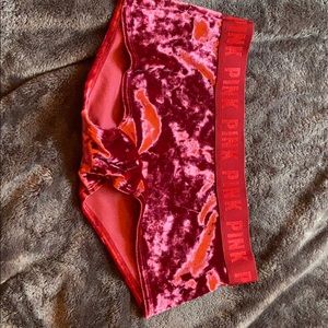 Victoria secret pink velvet boy shorts